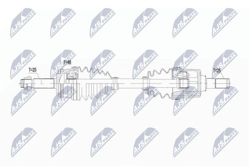 Приводной вал NTY NPW-KA-384