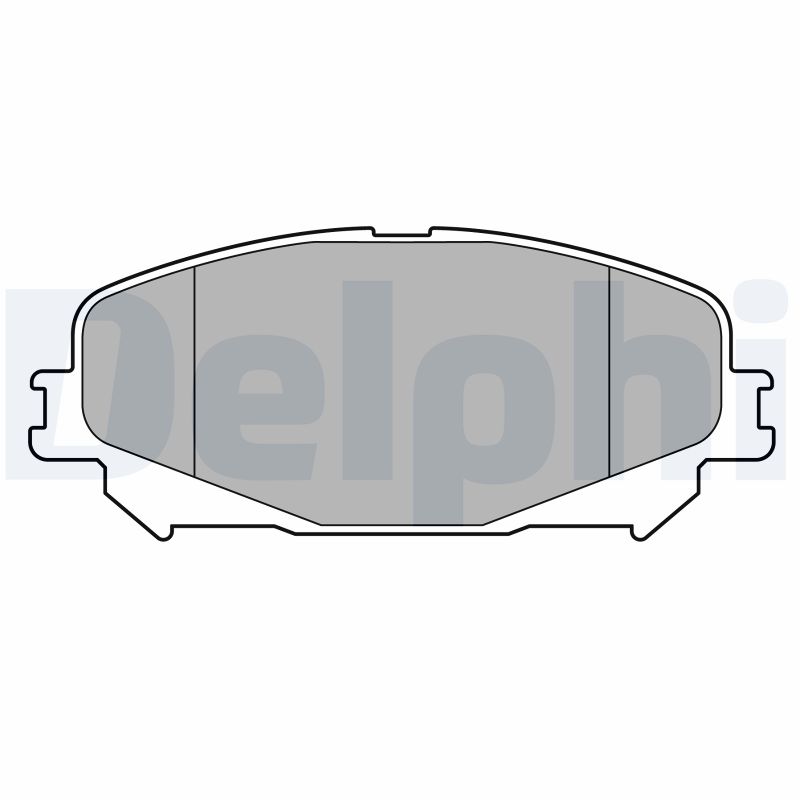 Комплект тормозных колодок дисковый тормоз DELPHI LP3734