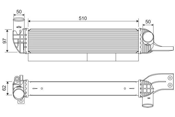 Интеркулер VALEO 822923