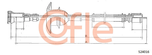 Тросик спидометра COFLE 92S24016