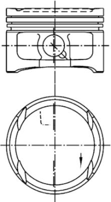 Поршень KOLBENSCHMIDT 99563600