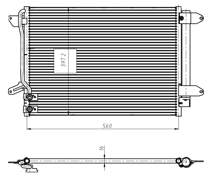 Конденсатор кондиционер NRF 350507