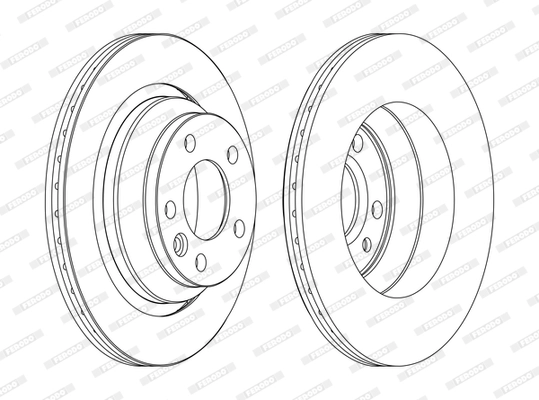 Тормозной диск FERODO DDF1698C
