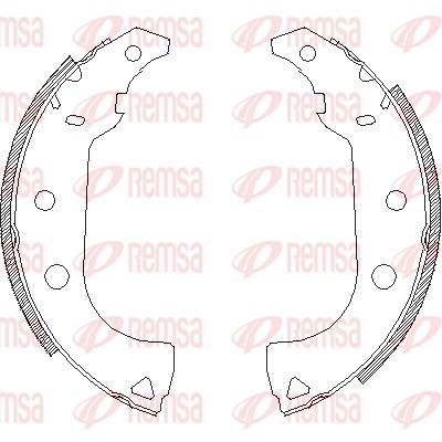 Тормозные колодки REMSA 4176.00