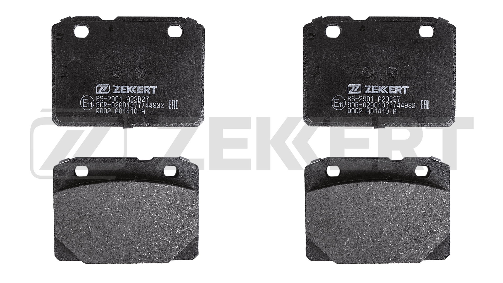 Комплект тормозных колодок дисковый тормоз ZEKKERT BS-2901