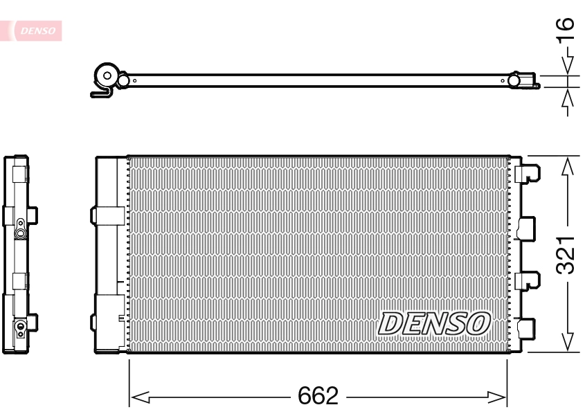 Конденсатор кондиционер DENSO DCN37003