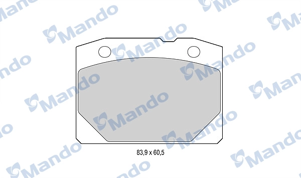 Комплект тормозных колодок дисковый тормоз MANDO MBF015055