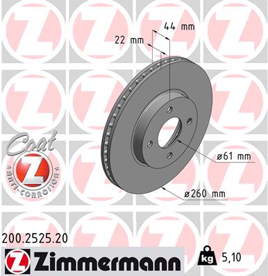 Тормозной диск coat z