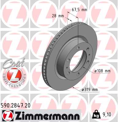 Тормозной диск coat z
