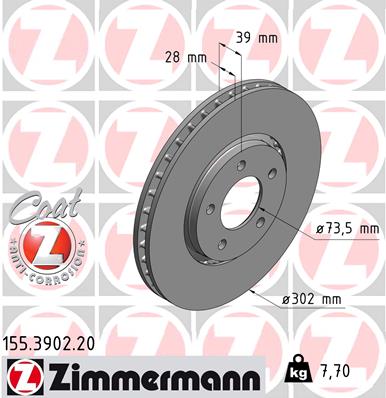 Тормозной диск coat z