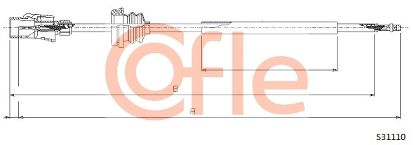 Тросик спидометра COFLE S31110