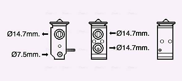 Расширительный клапан кондиционер AVA QUALITY COOLING HY1579