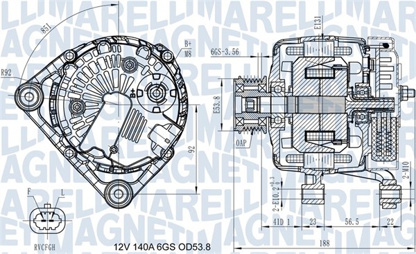 Генератор MAGNETI MARELLI 063731406710