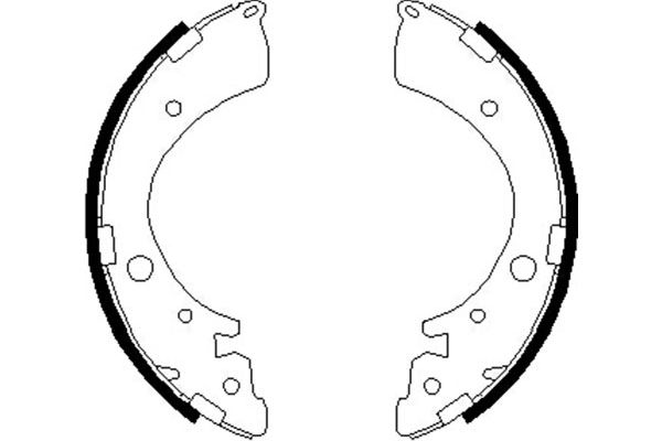 Комплект тормозных колодок KAVO PARTS KBS-2907