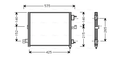 Конденсатор кондиционер AVA QUALITY COOLING HY5062