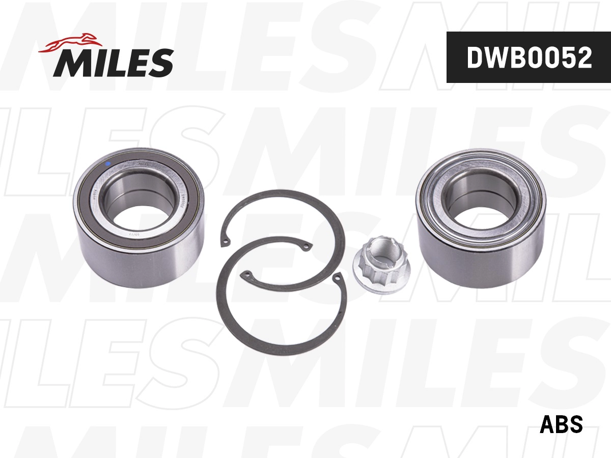 Комплект подшипника ступицы колеса MILES DWB0052