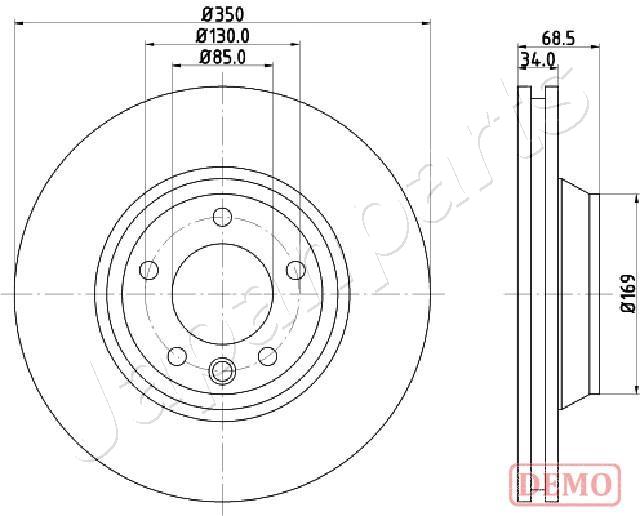 Тормозной диск JAPANPARTS DI-0931C