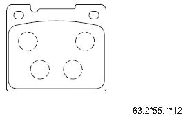 Комплект тормозных колодок дисковый тормоз ASIMCO KD7568