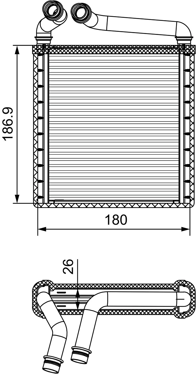 Теплообменник отопление салона VALEO 811500