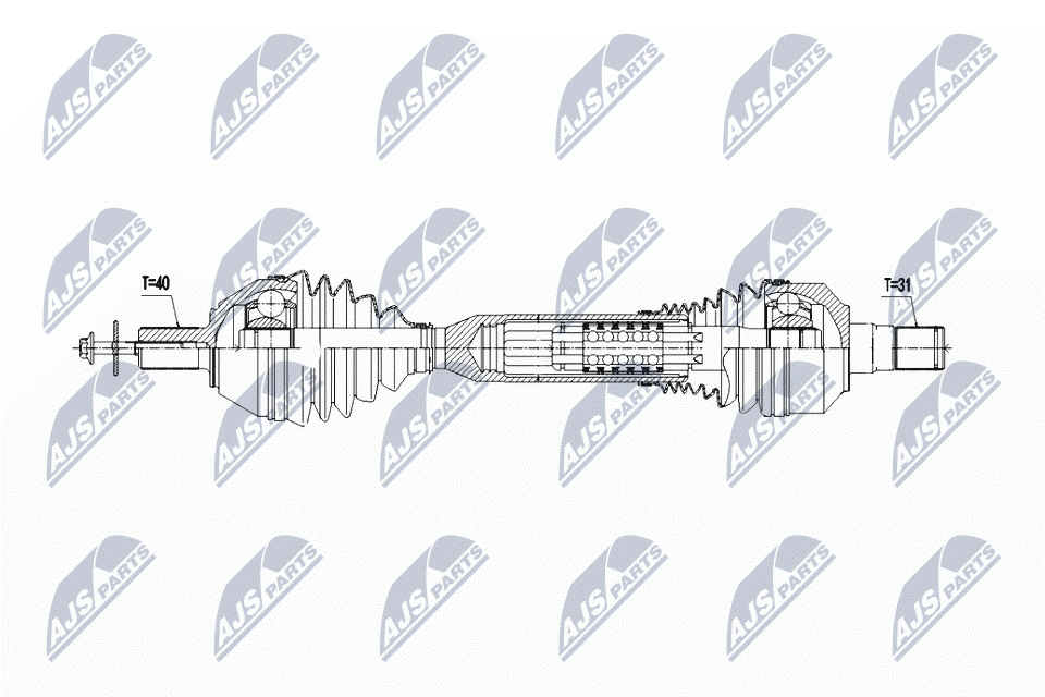 Приводной вал NTY NPW-VV-148