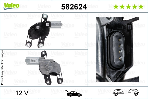 Двигатель стеклоочистителя VALEO 582624