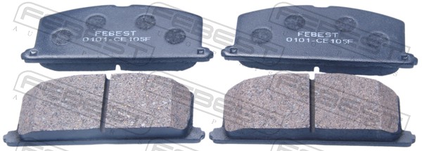 Комплект тормозных колодок дисковый тормоз FEBEST 0101-CE105F