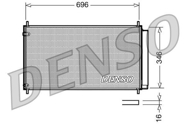Конденсатор кондиционер DENSO DCN50022