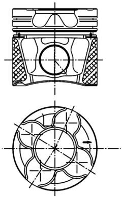 Поршень KOLBENSCHMIDT 99542600