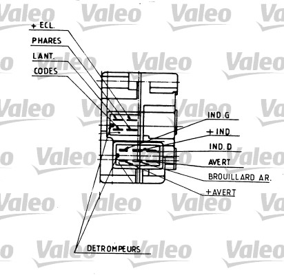 Выключатель на рулевой колонке VALEO 251109