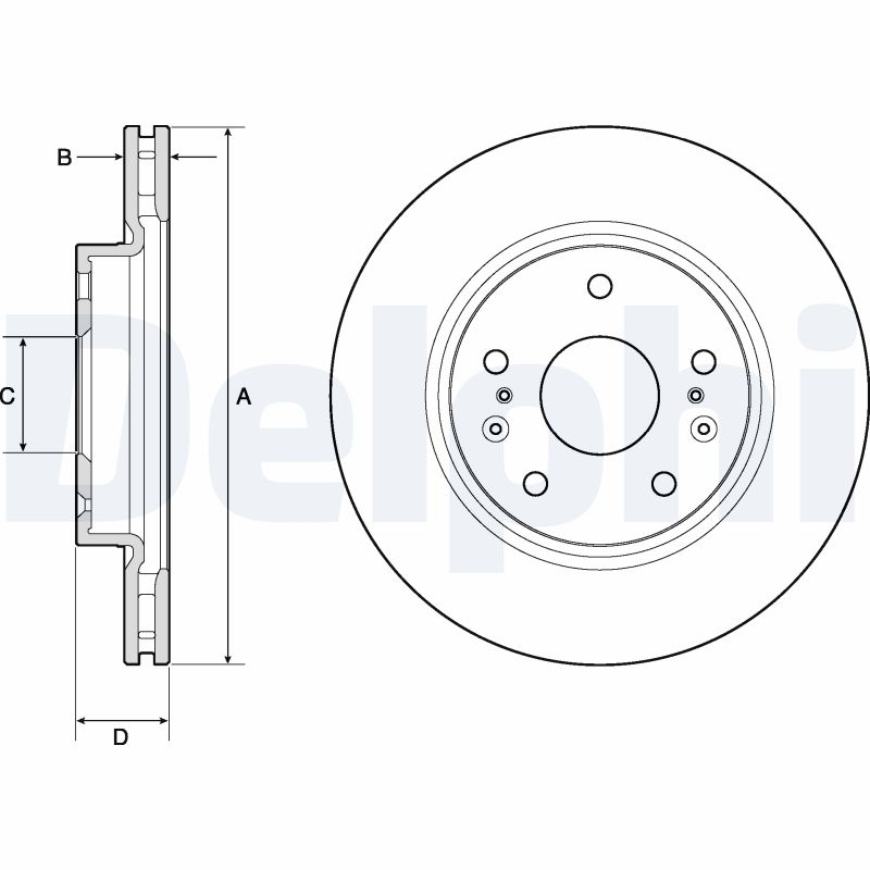 Тормозной диск DELPHI BG4764C