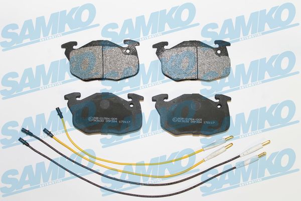 Комплект тормозных колодок дисковый тормоз SAMKO 5SP384