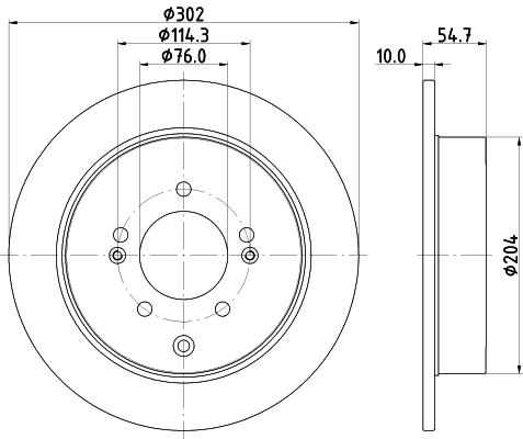 Тормозной диск HELLA/BEHR/PAGID 8DD 355 126-911
