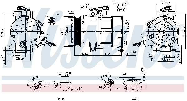 Компрессор кондиционер NISSENS 890249