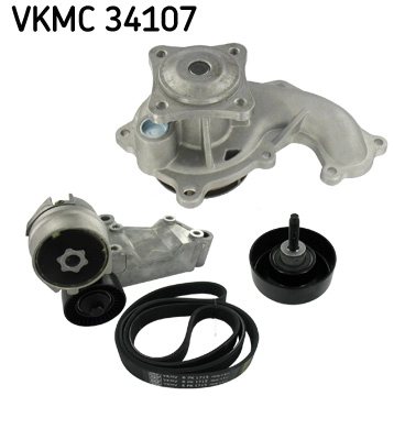 Водяной насос + комплект ручейковых ремней SKF VKMC 34107