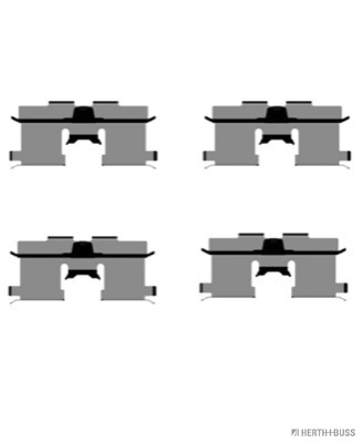 Комплектующие колодки дискового тормоза HERTH+BUSS JAKOPARTS J3660902