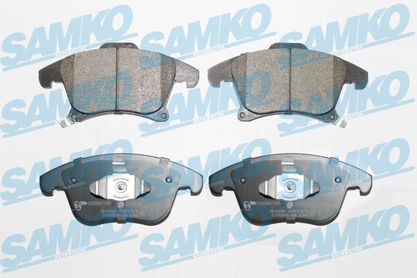 Комплект тормозных колодок дисковый тормоз SAMKO 5SP1977