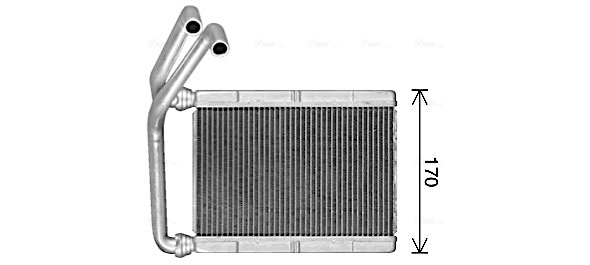 Теплообменник отопление салона AVA QUALITY COOLING TO6781