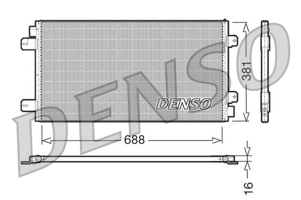 Конденсатор кондиционер DENSO DCN23024