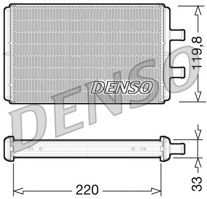 Теплообменник отопление салона DENSO DRR12007