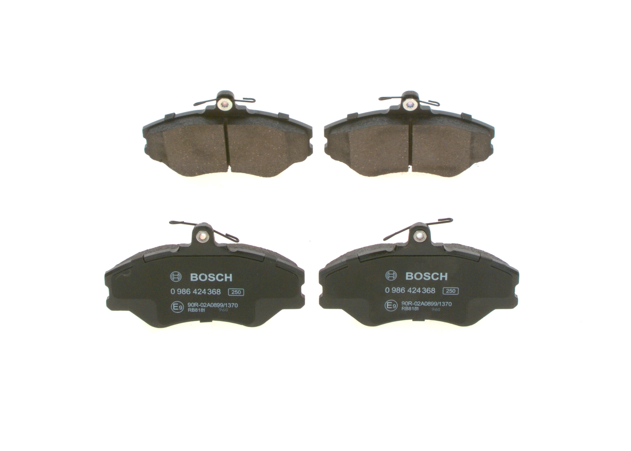 Комплект тормозных колодок дисковый тормоз BOSCH 0986424368