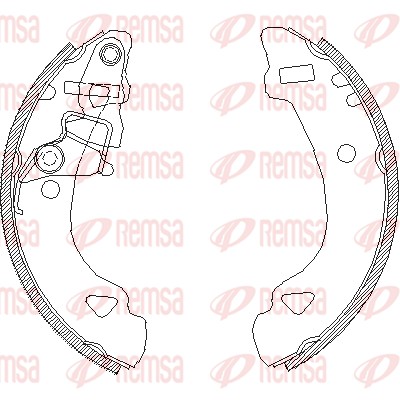 Тормозные колодки REMSA 4303.00