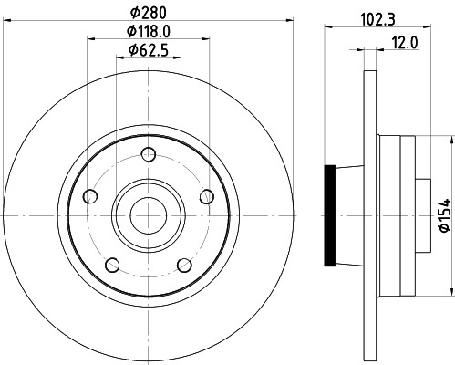 Тормозной диск HELLA/BEHR/PAGID 8DD 355 123-251