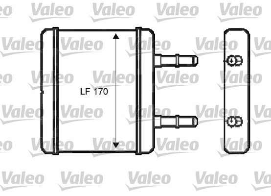 Теплообменник отопление салона VALEO 812396
