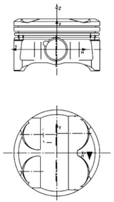 Поршень KOLBENSCHMIDT 40086600