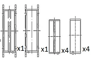 Подшипник коленвала FAI AUTOPARTS BM1055-STD