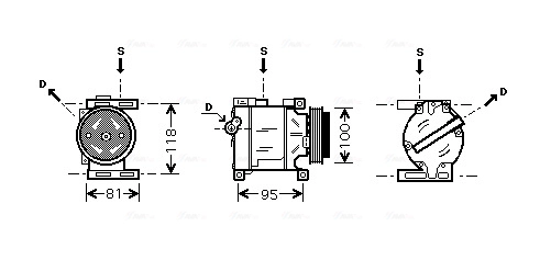 Компрессор кондиционер AVA QUALITY COOLING FTAK090