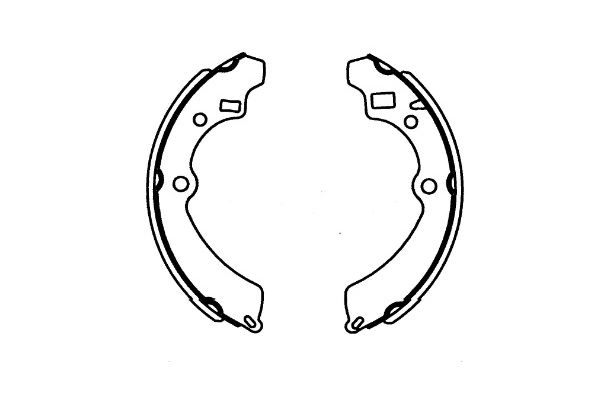 Комплект тормозных колодок KAVO PARTS KBS-8909