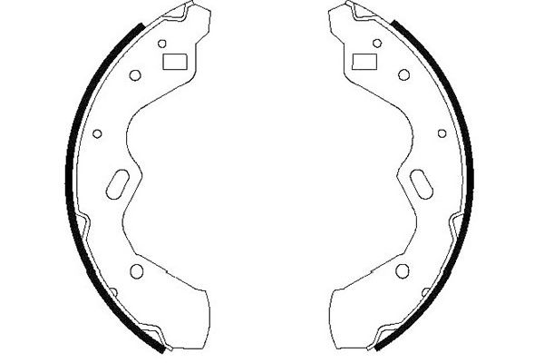 Комплект тормозных колодок KAVO PARTS KBS-5412