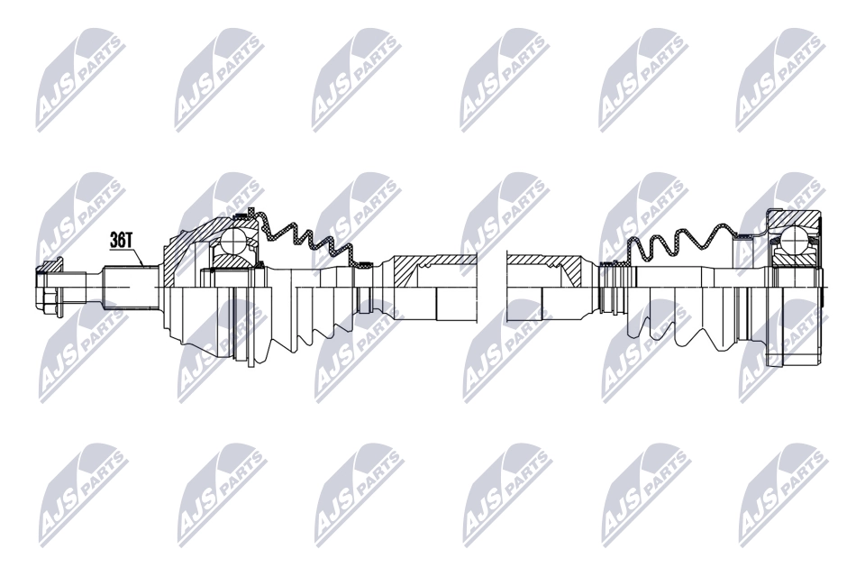 Приводной вал NTY NPW-VW-199