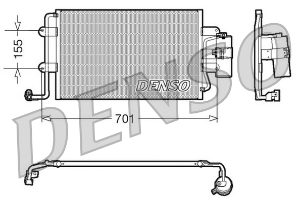 Конденсатор кондиционер DENSO DCN32025